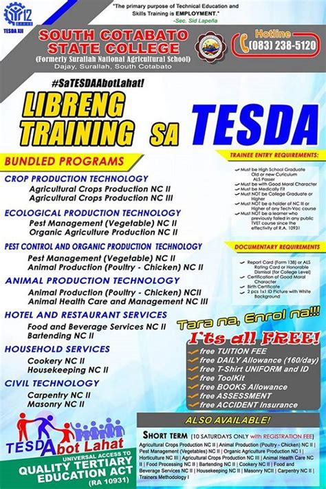 bsbt college tesda courses offered|BSBT College, Inc. Tesda Courses Online.